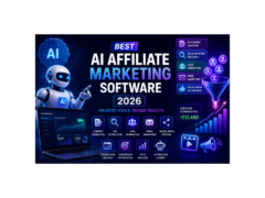 Best AI Affiliate Marketing Software 2026 featuring AI content creation, SEO optimization, lead generation, email marketing, and affiliate business automation tools